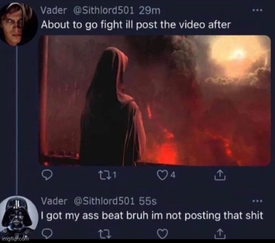 And the video was still put on DVD anyway | image tagged in memes,star wars,star wars prequels,revenge of the sith,anakin skywalker,darth vader | made w/ Imgflip meme maker