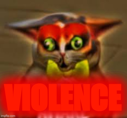 spleens the cat | VIOLENCE | image tagged in spleens the cat | made w/ Imgflip meme maker