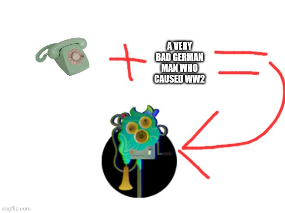 I swear : skull : ( only splatoon fans would get it ) | A VERY BAD GERMAN MAN WHO CAUSED WW2 | image tagged in blank white template | made w/ Imgflip meme maker