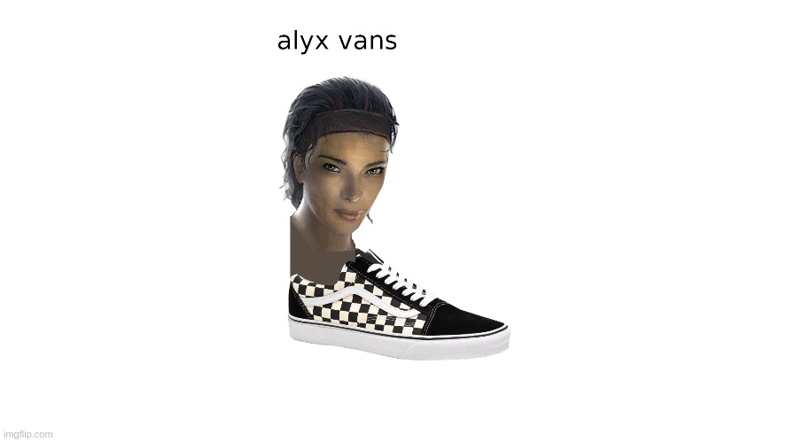 alyx vans | image tagged in hl2 | made w/ Imgflip meme maker