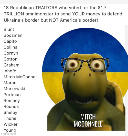 Traitorous Turtle bankruptcy bill |  MITCH 
MCCONNELL | image tagged in mitch mcconnell | made w/ Imgflip meme maker