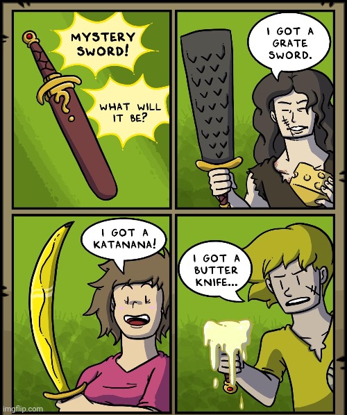 Mystery sword | image tagged in mystery,swords,comics,comics/cartoons,butter knife,sword | made w/ Imgflip meme maker