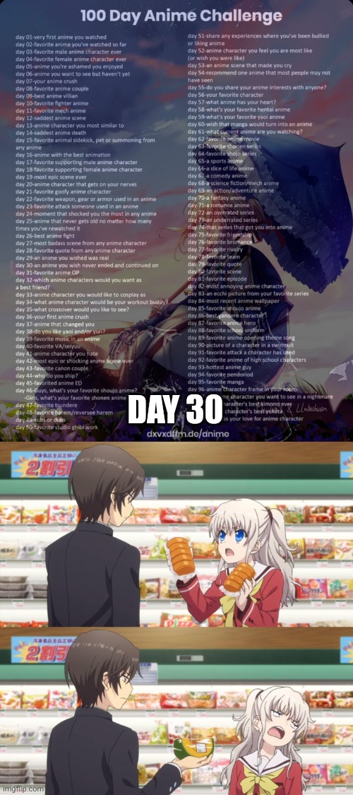 What If The Comet Returns? | DAY 30 | image tagged in 100 day anime challenge,charlotte | made w/ Imgflip meme maker