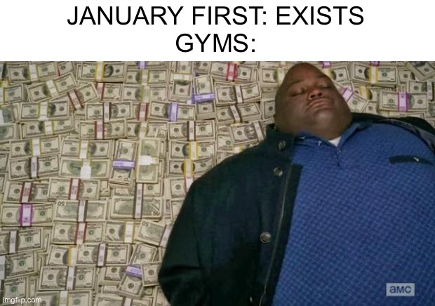 True |  JANUARY FIRST: EXISTS
GYMS: | image tagged in huell money,2023,new years,gym | made w/ Imgflip meme maker