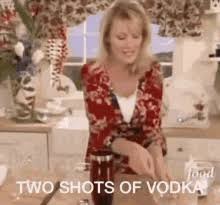 Two shots of vodka Blank Meme Template
