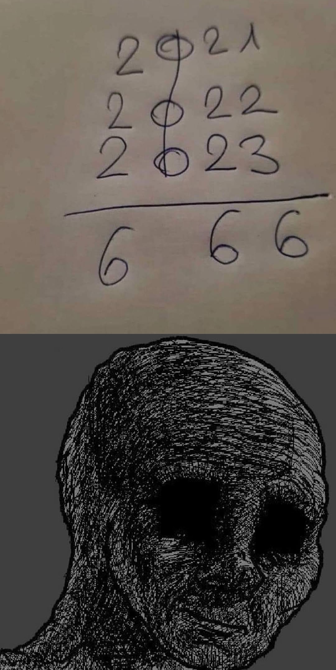 Cursed Year | image tagged in cursed wojak,cursed | made w/ Imgflip meme maker