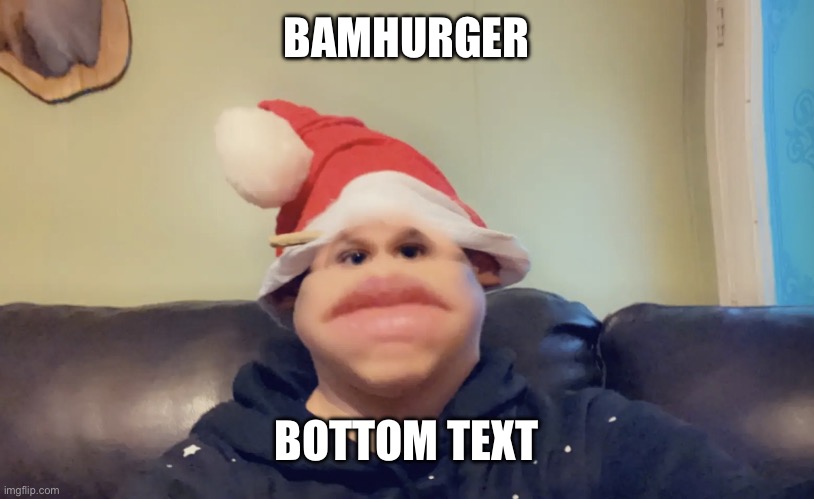 Bamhurger | BAMHURGER; BOTTOM TEXT | image tagged in bamhurger | made w/ Imgflip meme maker