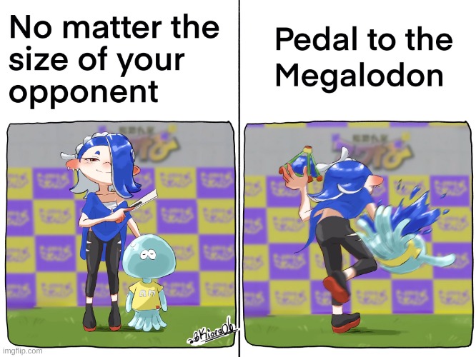 Pedal to the Megaldon! | image tagged in pedal to the megalodon | made w/ Imgflip meme maker