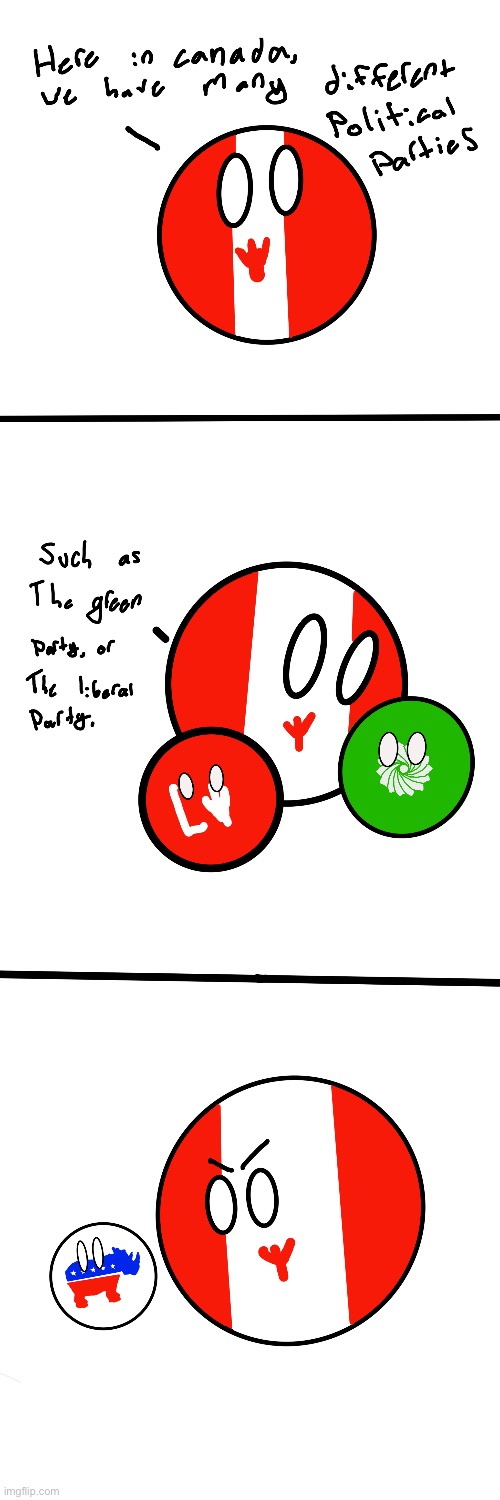 My first country ball comic! | image tagged in countryballs | made w/ Imgflip meme maker