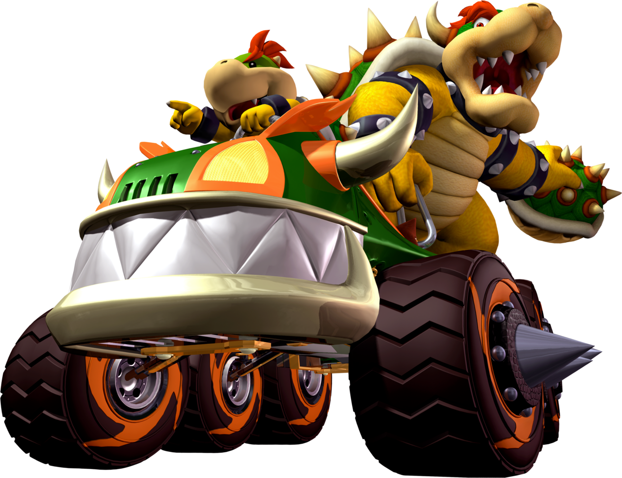 Bowser & Bowser Jr. Blank Meme Template