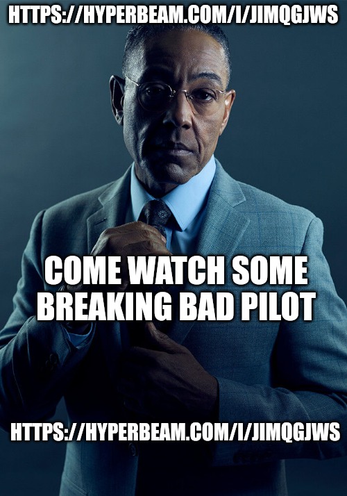 https://hyperbeam.com/i/JiMQGjWS | HTTPS://HYPERBEAM.COM/I/JIMQGJWS; COME WATCH SOME BREAKING BAD PILOT; HTTPS://HYPERBEAM.COM/I/JIMQGJWS | image tagged in gus fring we are not the same | made w/ Imgflip meme maker