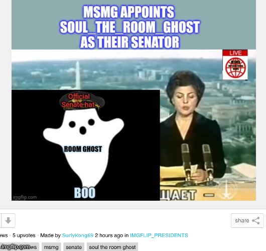 Guess I’m now senator for msmg  (yippie) | made w/ Imgflip meme maker