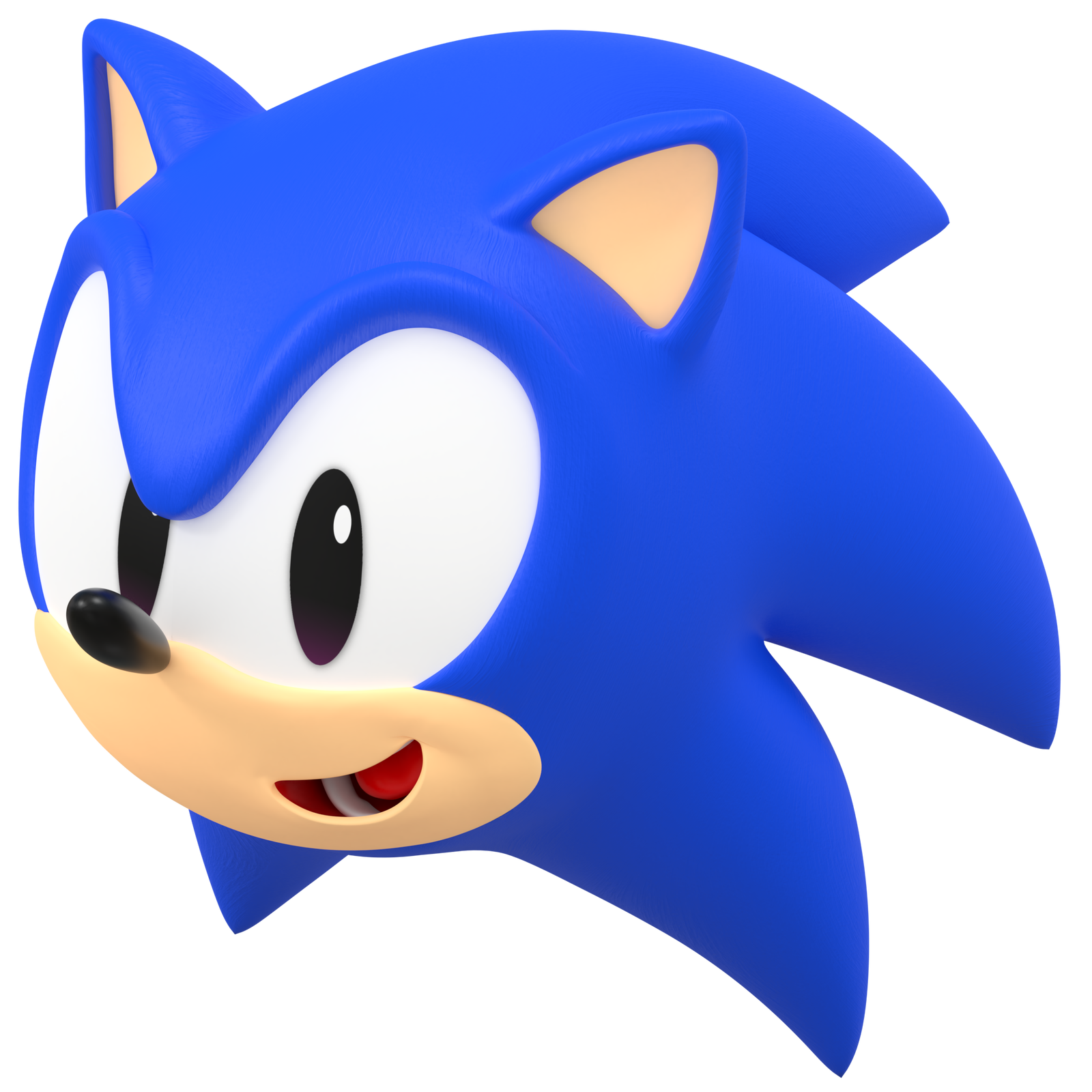 High Quality Sonic Head Blank Meme Template
