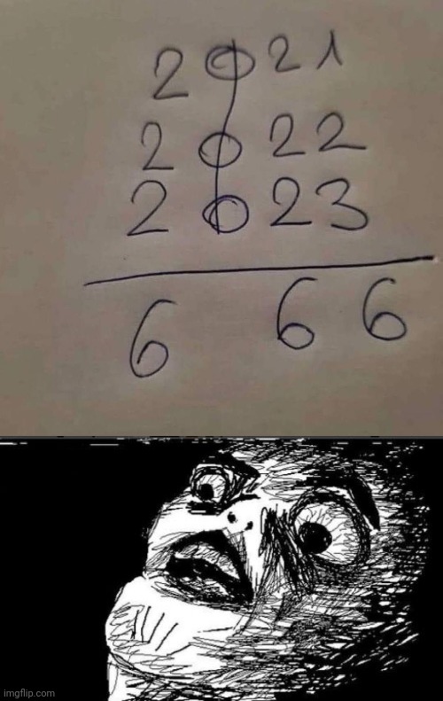 6 66 | image tagged in memes,gasp rage face,666,reposts,repost,mathematics | made w/ Imgflip meme maker