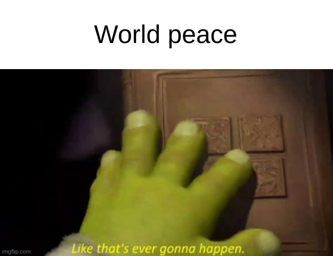 World peace | World peace | image tagged in world peace | made w/ Imgflip meme maker