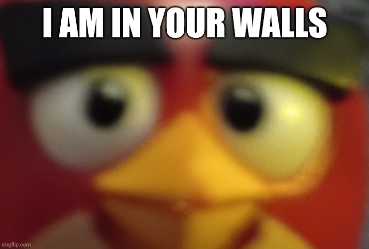 oh no | I AM IN YOUR WALLS | image tagged in funny memes | made w/ Imgflip meme maker