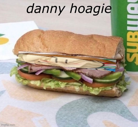 gourmet | danny hoagie | image tagged in subway sandwich | made w/ Imgflip meme maker