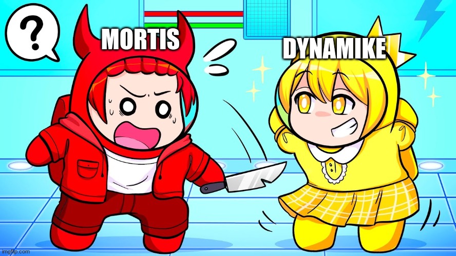 when mortis meets a dynamike | DYNAMIKE; MORTIS | image tagged in brawl stars,inquisitormaster,dodge,funny memes,memes | made w/ Imgflip meme maker