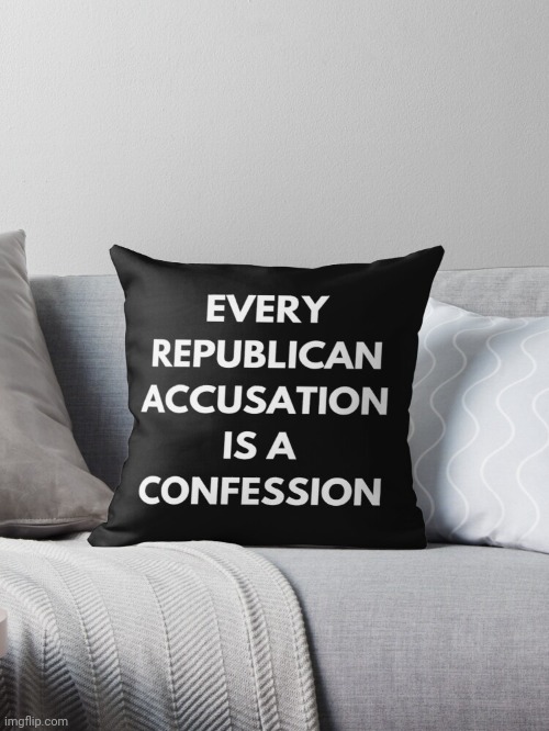 Every republican accusation is a confession | image tagged in every republican accusation is a confession | made w/ Imgflip meme maker