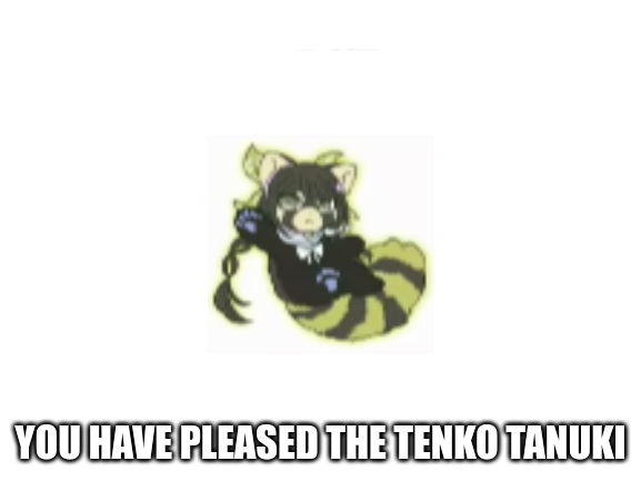 Tenko Tanuki Blank Meme Template