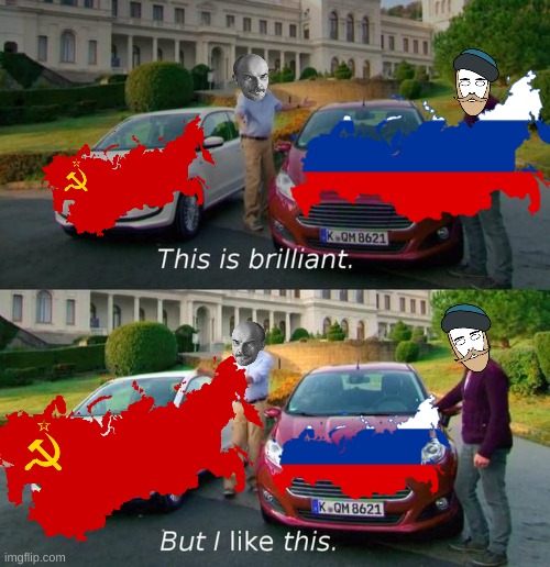 Russian Revololtion | image tagged in this is brilliant but i like this,russia,lenin,tsar,soviet union,revolution | made w/ Imgflip meme maker