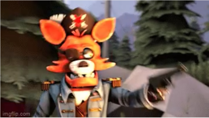 Foxy gun Blank Meme Template