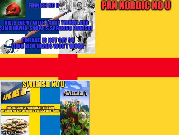 Pan Nordic no u | PAN NORDIC NO U | made w/ Imgflip meme maker