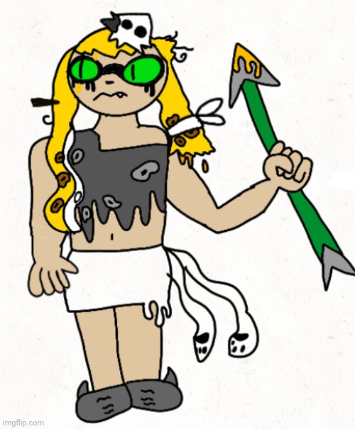 I drew my new splatoon oc again | made w/ Imgflip meme maker