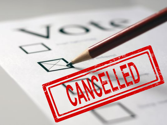 Voting is cancelled Blank Meme Template