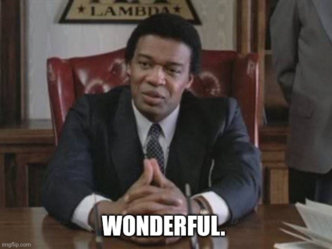 UN Jefferson | WONDERFUL. | image tagged in revenge of the nerds | made w/ Imgflip meme maker