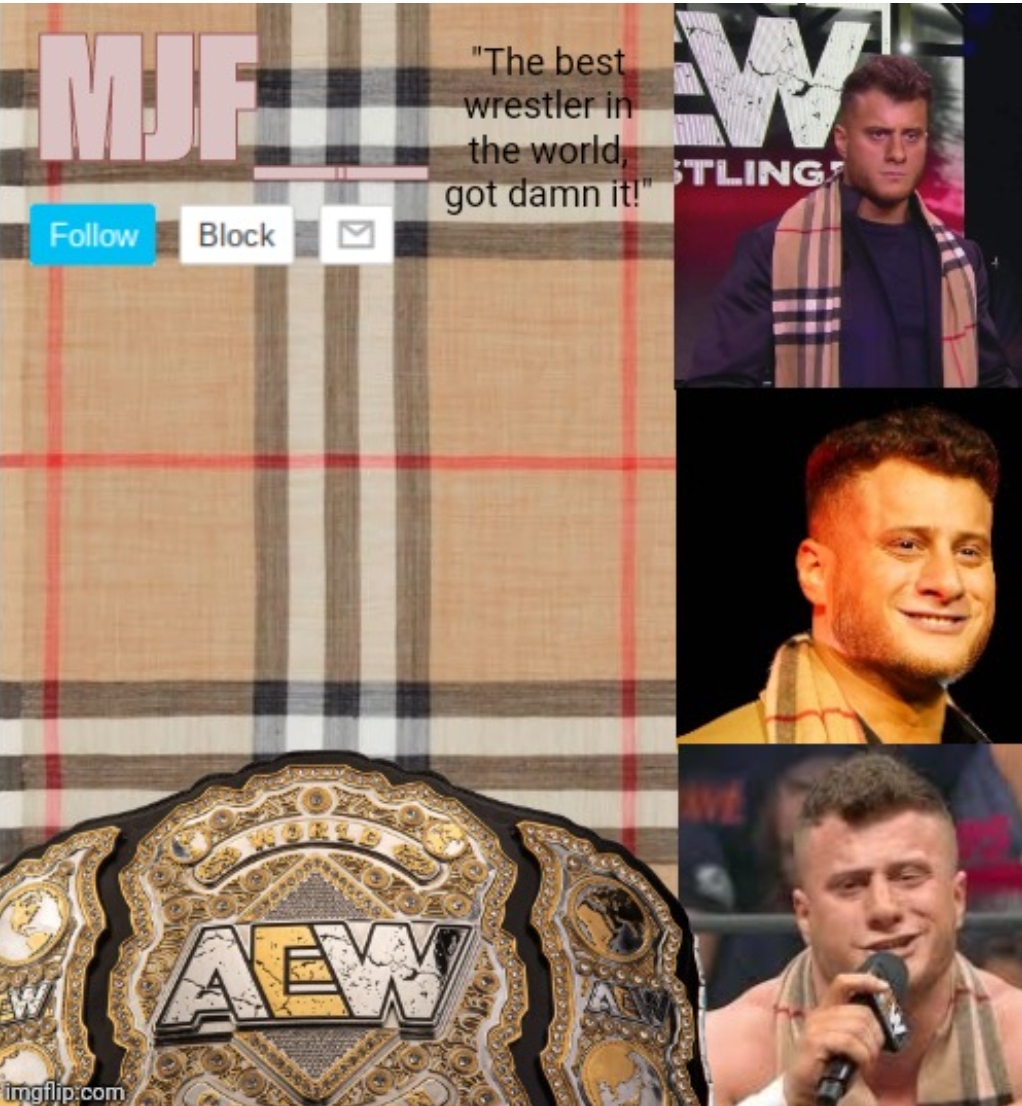 High Quality MJF's announce Temp Blank Meme Template