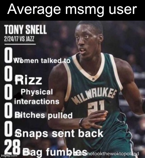 28 bag fumbles | Average msmg user | image tagged in 28 bag fumbles | made w/ Imgflip meme maker