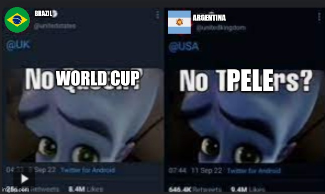 I hope you can see | BRAZIL; ARGENTINA; WORLD CUP; PELE | image tagged in soccer | made w/ Imgflip meme maker