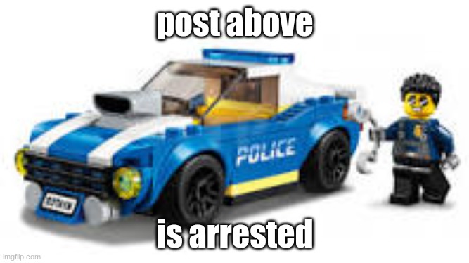 arrest | post above; is arrested | image tagged in arrest | made w/ Imgflip meme maker
