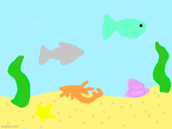 Under the sea~ (some crappy) | image tagged in blank white template | made w/ Imgflip meme maker