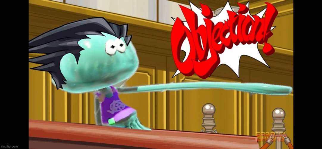 Attorney Jellyfish | image tagged in splatoon,memes,jellyfish,ace attorney | made w/ Imgflip meme maker