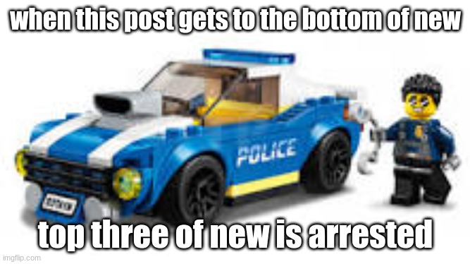 arrest | when this post gets to the bottom of new; top three of new is arrested | image tagged in arrest | made w/ Imgflip meme maker