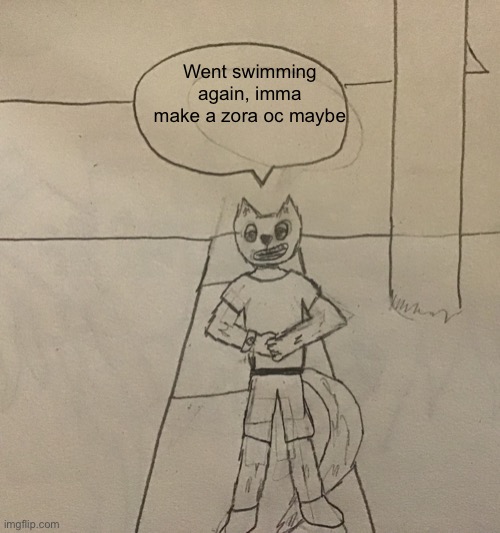 Nemesis had to do it to em | Went swimming again, imma make a zora oc maybe | image tagged in nemesis had to do it to em | made w/ Imgflip meme maker