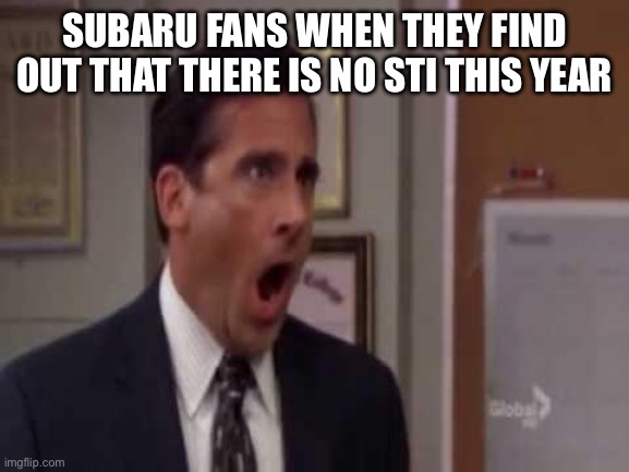 No, God! No God Please No! | SUBARU FANS WHEN THEY FIND OUT THAT THERE IS NO STI THIS YEAR | image tagged in no god no god please no | made w/ Imgflip meme maker