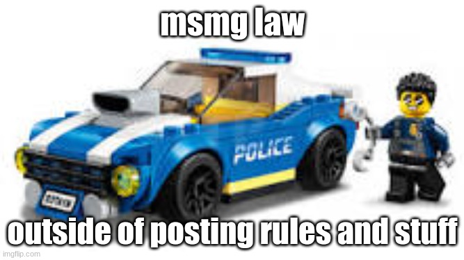 arrest | msmg law; outside of posting rules and stuff | image tagged in arrest | made w/ Imgflip meme maker