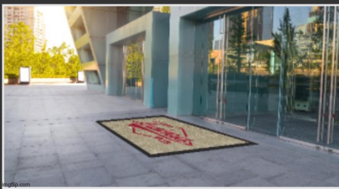 least photoshopped rug in Ohio | made w/ Imgflip meme maker