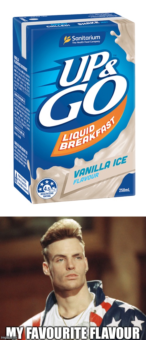 Vanilla ice ice baby | MY FAVOURITE FLAVOUR | image tagged in vanilla ice | made w/ Imgflip meme maker