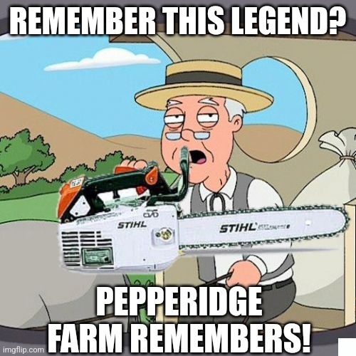 Most of you wouldn't get it. | REMEMBER THIS LEGEND? PEPPERIDGE FARM REMEMBERS! | image tagged in memes,pepperidge farm remembers | made w/ Imgflip meme maker