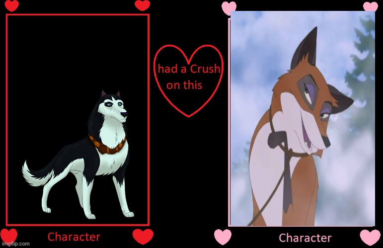 what if steele had a crush on the cunning trickster | image tagged in what if this character had a crush on this person,universal studios,wolves,foxes,romance | made w/ Imgflip meme maker