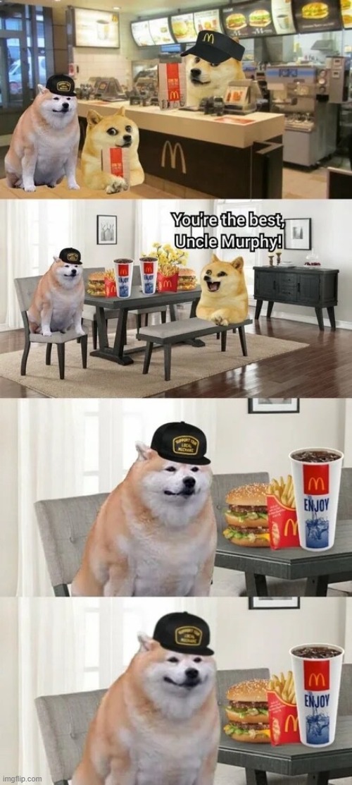 dogs eating from McDonalds | image tagged in dogs | made w/ Imgflip meme maker