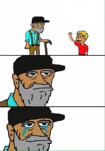 High Quality Hey grandpa what's this? Blank Meme Template