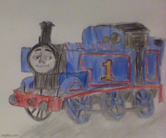 Thomas (RWS) | image tagged in thomas the tank engine,drawing | made w/ Imgflip meme maker