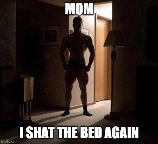 damn it nathan, not again | MOM; I SHAT THE BED AGAIN | made w/ Imgflip meme maker
