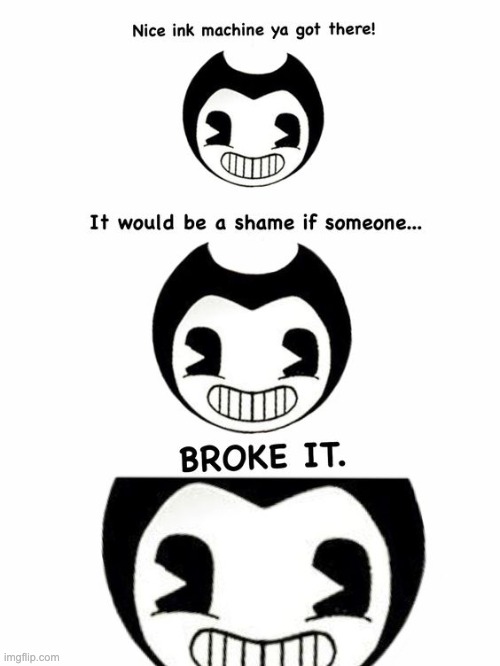 Let's not... | image tagged in bendy and the ink machine,batim | made w/ Imgflip meme maker