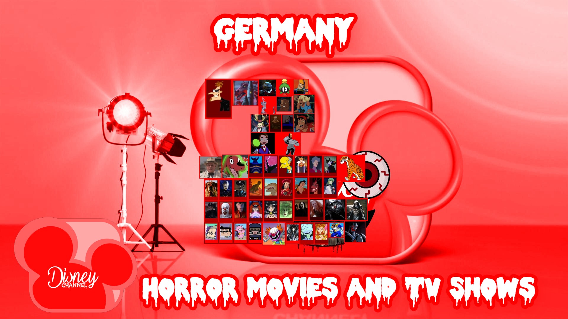 High Quality Disney Channel Germany Horror Movies and TV Shows Villains Blank Meme Template